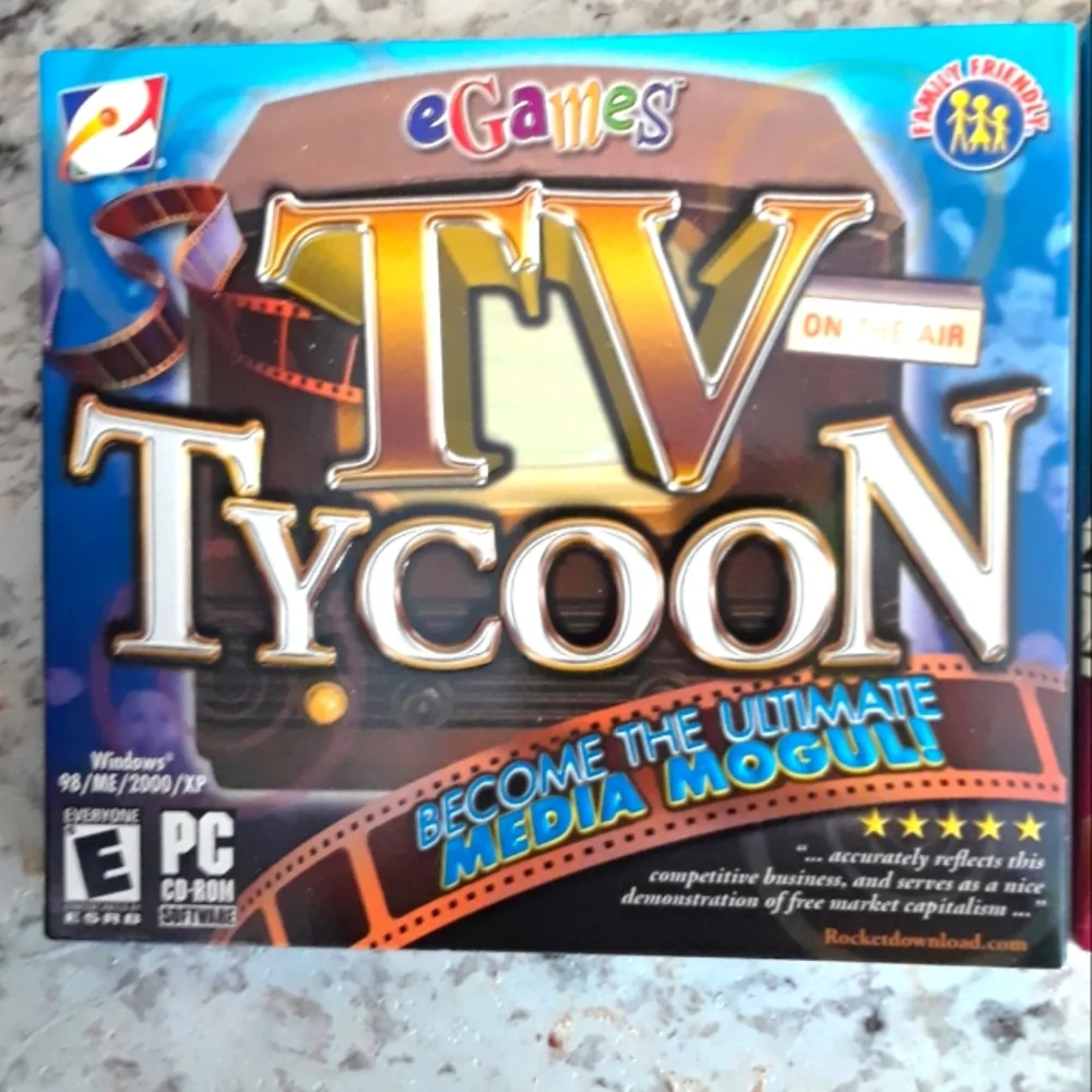 PC Games-Card and Board Games + TV Tycoon New and Sealed Vintage